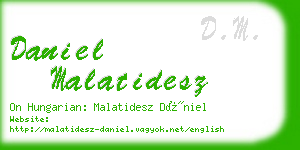 daniel malatidesz business card